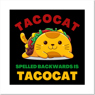 Tacocat Spelled Backward Is Tacocat Posters and Art